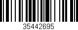 Código de barras (EAN, GTIN, SKU, ISBN): '35442695'