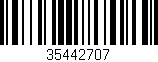 Código de barras (EAN, GTIN, SKU, ISBN): '35442707'