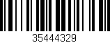 Código de barras (EAN, GTIN, SKU, ISBN): '35444329'