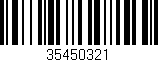 Código de barras (EAN, GTIN, SKU, ISBN): '35450321'