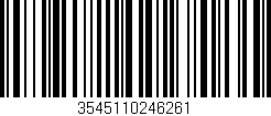 Código de barras (EAN, GTIN, SKU, ISBN): '3545110246261'