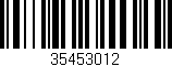 Código de barras (EAN, GTIN, SKU, ISBN): '35453012'