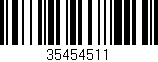 Código de barras (EAN, GTIN, SKU, ISBN): '35454511'