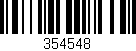 Código de barras (EAN, GTIN, SKU, ISBN): '354548'