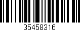 Código de barras (EAN, GTIN, SKU, ISBN): '35458316'