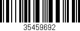 Código de barras (EAN, GTIN, SKU, ISBN): '35459692'