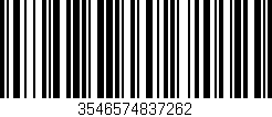 Código de barras (EAN, GTIN, SKU, ISBN): '3546574837262'