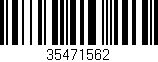 Código de barras (EAN, GTIN, SKU, ISBN): '35471562'