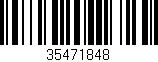 Código de barras (EAN, GTIN, SKU, ISBN): '35471848'