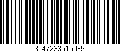 Código de barras (EAN, GTIN, SKU, ISBN): '3547233515989'