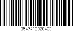 Código de barras (EAN, GTIN, SKU, ISBN): '3547412020433'