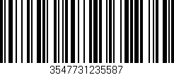 Código de barras (EAN, GTIN, SKU, ISBN): '3547731235587'