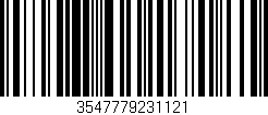 Código de barras (EAN, GTIN, SKU, ISBN): '3547779231121'