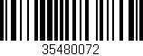 Código de barras (EAN, GTIN, SKU, ISBN): '35480072'