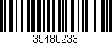 Código de barras (EAN, GTIN, SKU, ISBN): '35480233'