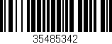 Código de barras (EAN, GTIN, SKU, ISBN): '35485342'