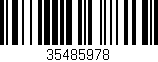 Código de barras (EAN, GTIN, SKU, ISBN): '35485978'