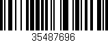 Código de barras (EAN, GTIN, SKU, ISBN): '35487696'