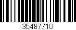 Código de barras (EAN, GTIN, SKU, ISBN): '35487710'
