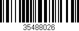Código de barras (EAN, GTIN, SKU, ISBN): '35488026'
