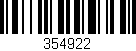 Código de barras (EAN, GTIN, SKU, ISBN): '354922'