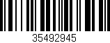 Código de barras (EAN, GTIN, SKU, ISBN): '35492945'