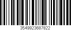 Código de barras (EAN, GTIN, SKU, ISBN): '3549923687822'