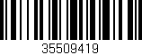 Código de barras (EAN, GTIN, SKU, ISBN): '35509419'