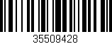 Código de barras (EAN, GTIN, SKU, ISBN): '35509428'