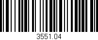 Código de barras (EAN, GTIN, SKU, ISBN): '3551.04'