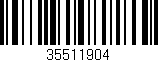 Código de barras (EAN, GTIN, SKU, ISBN): '35511904'