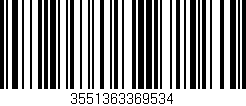 Código de barras (EAN, GTIN, SKU, ISBN): '3551363369534'