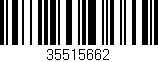 Código de barras (EAN, GTIN, SKU, ISBN): '35515662'