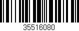 Código de barras (EAN, GTIN, SKU, ISBN): '35516080'
