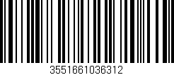 Código de barras (EAN, GTIN, SKU, ISBN): '3551661036312'