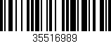 Código de barras (EAN, GTIN, SKU, ISBN): '35516989'