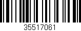 Código de barras (EAN, GTIN, SKU, ISBN): '35517061'