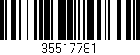 Código de barras (EAN, GTIN, SKU, ISBN): '35517781'