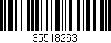 Código de barras (EAN, GTIN, SKU, ISBN): '35518263'