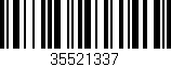 Código de barras (EAN, GTIN, SKU, ISBN): '35521337'