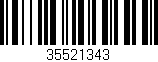 Código de barras (EAN, GTIN, SKU, ISBN): '35521343'