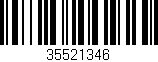 Código de barras (EAN, GTIN, SKU, ISBN): '35521346'