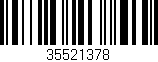 Código de barras (EAN, GTIN, SKU, ISBN): '35521378'