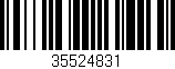 Código de barras (EAN, GTIN, SKU, ISBN): '35524831'