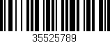 Código de barras (EAN, GTIN, SKU, ISBN): '35525789'
