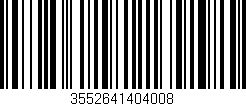 Código de barras (EAN, GTIN, SKU, ISBN): '3552641404008'