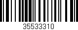 Código de barras (EAN, GTIN, SKU, ISBN): '35533310'