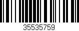 Código de barras (EAN, GTIN, SKU, ISBN): '35535759'