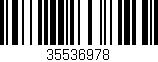 Código de barras (EAN, GTIN, SKU, ISBN): '35536978'