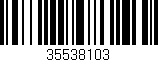 Código de barras (EAN, GTIN, SKU, ISBN): '35538103'